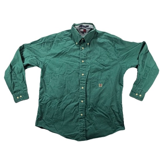 Tommy Hilfiger Other - Tommy Hilfiger Shirt Men's Green Size M Long Sleeve Button Down Front Pocket